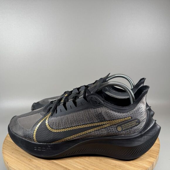 Nike Zoom Gravity Metallic Gold Black Running Athletic Shoes Sneakers Womens 11 - Picture 3 of 8